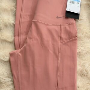 Nike Women's Pink blush Leggings with Pocket